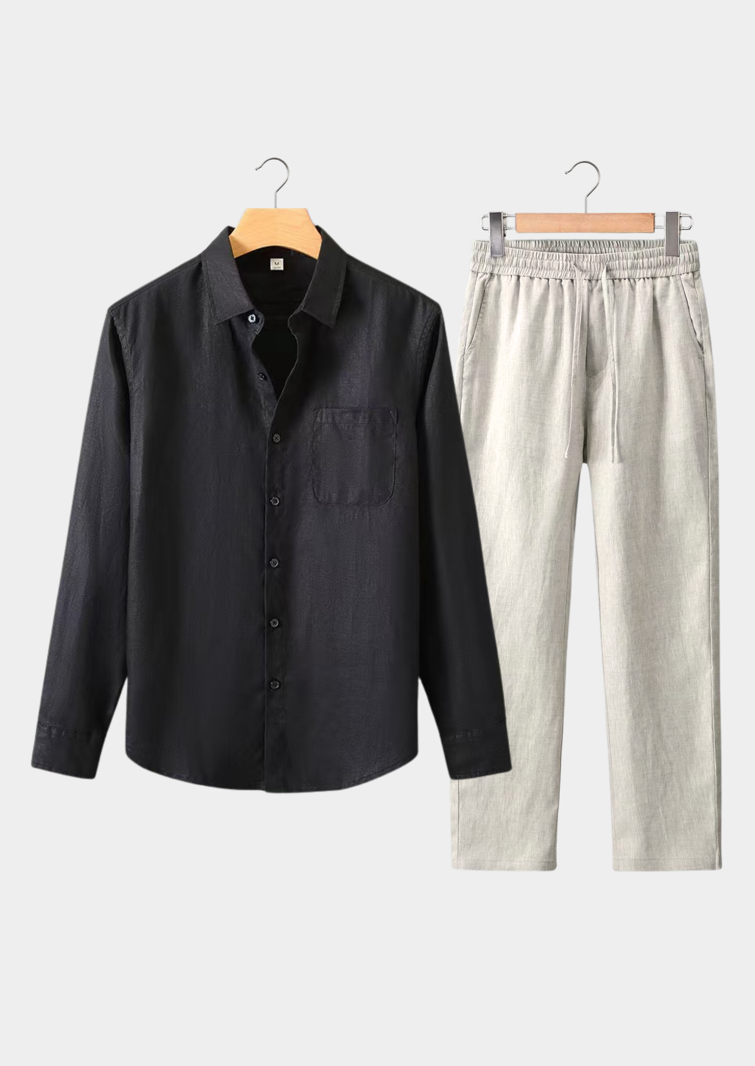 The Estate Dolcevita Longsleeve Summer Set - Black/Beige