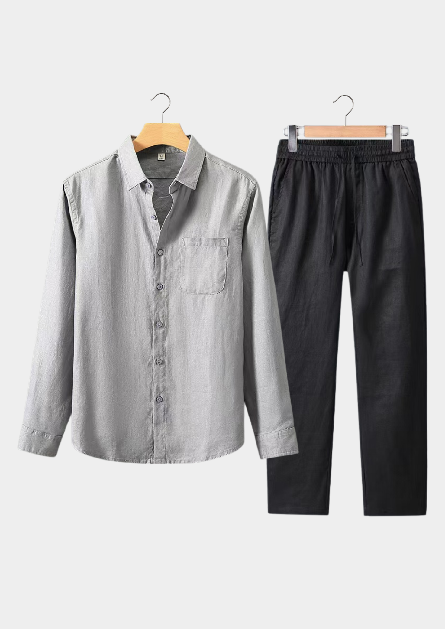 The Estate Dolcevita Longsleeve Summer Set - Gray/Black