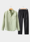The Estate Dolcevita Longsleeve Summer Set - Mint Green/Black