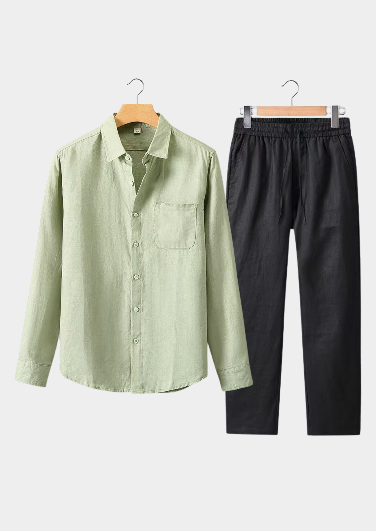 The Estate Dolcevita Longsleeve Summer Set - Mint Green/Black