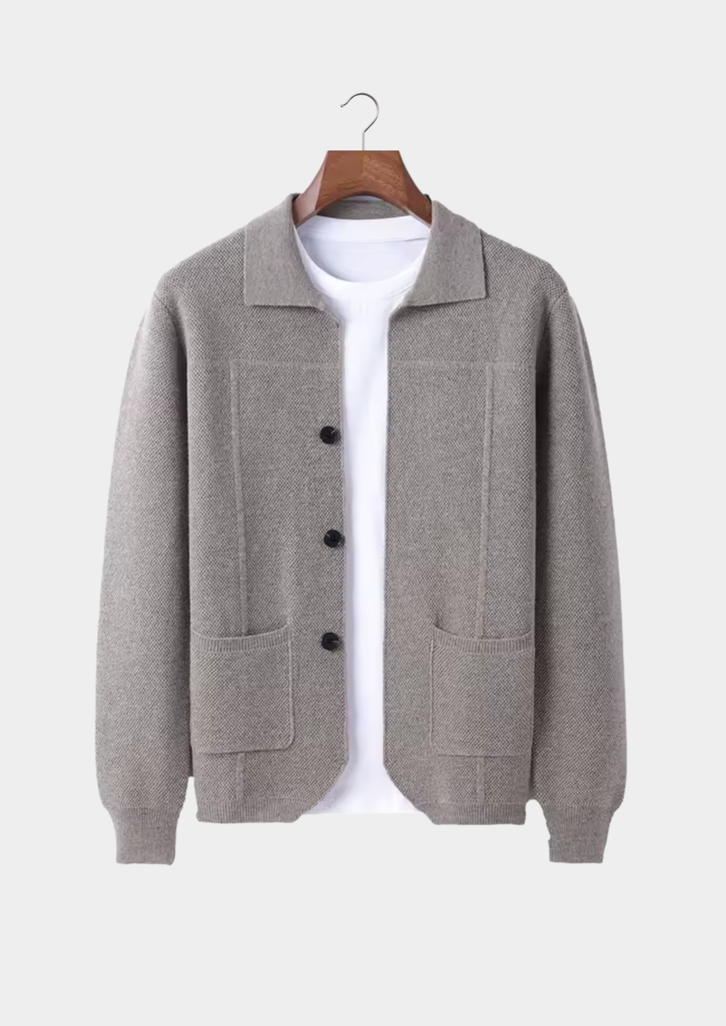 The Heritage Merino Wool Button Overshirt