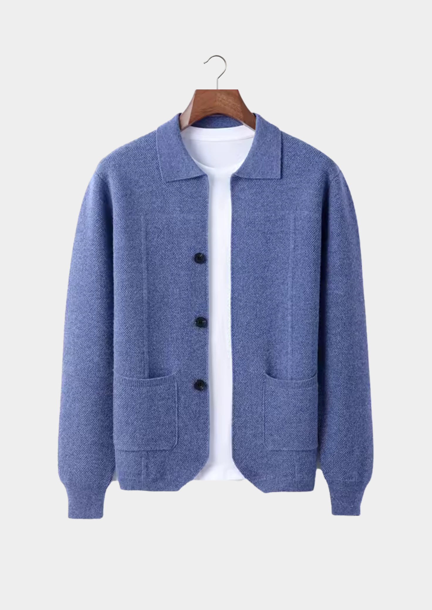 The Heritage Merino Wool Button Overshirt