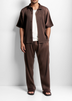 The Estate Coffee Pleated Summer Set