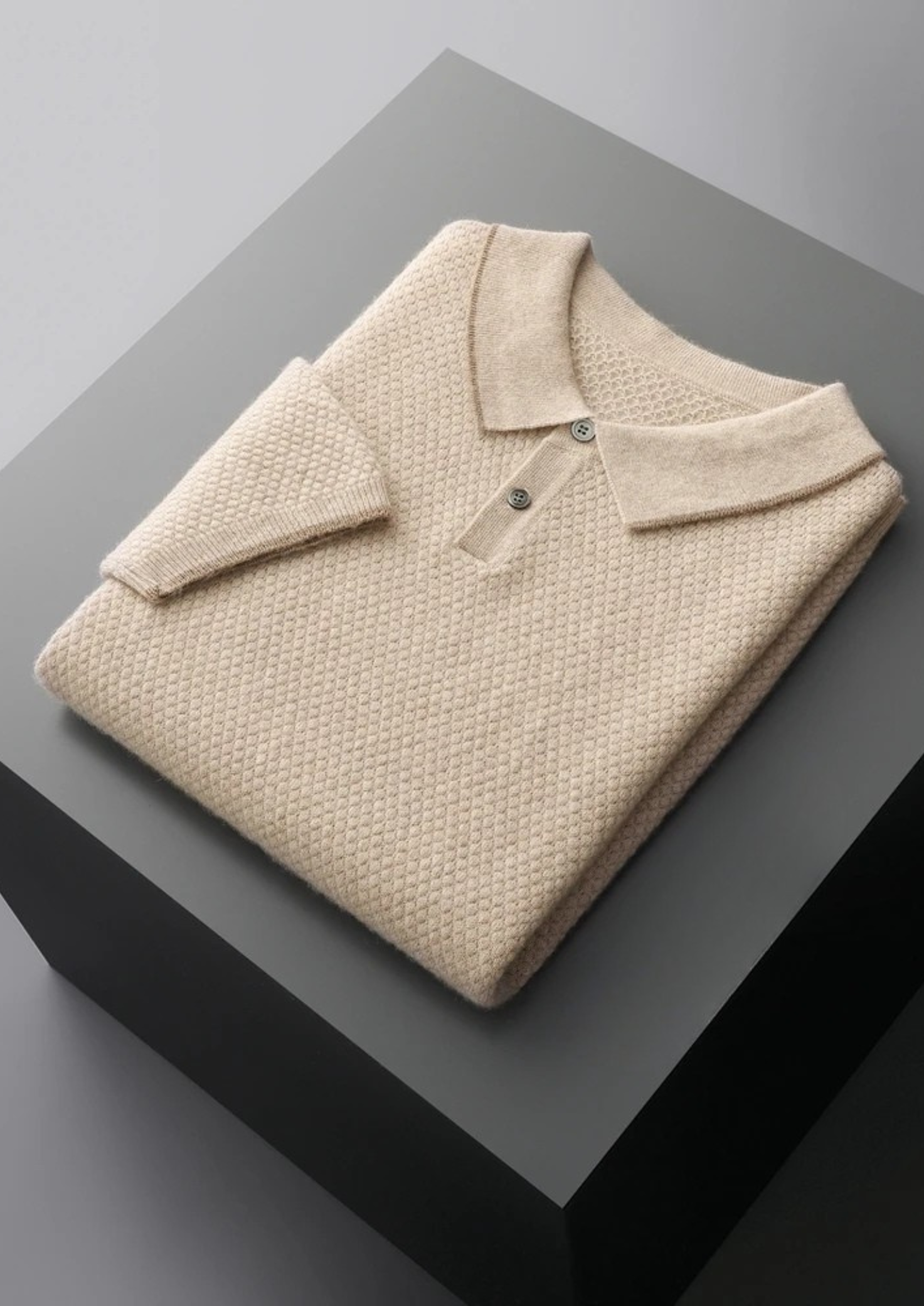 The Heritage Cashmere Two-Tone Polo