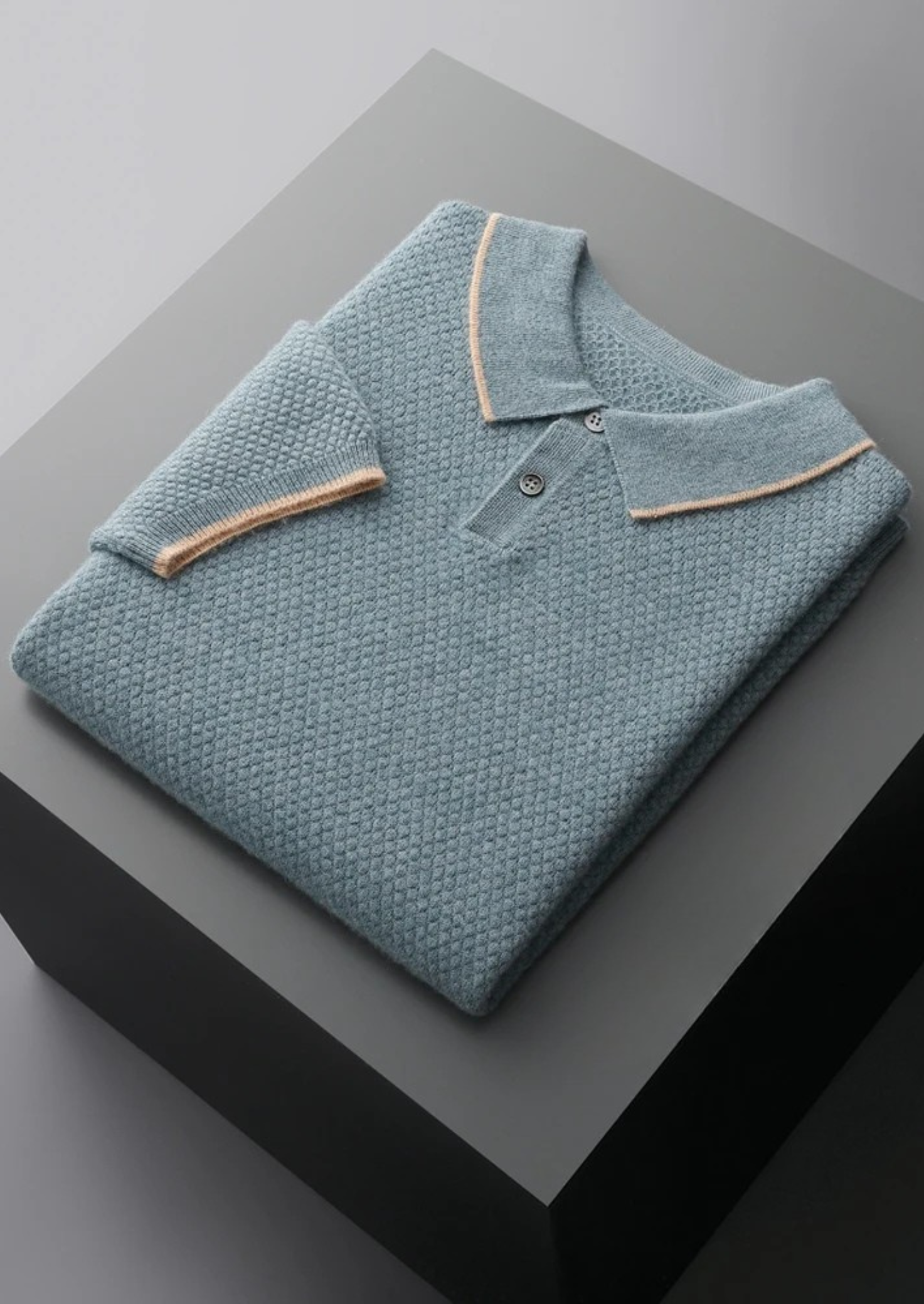 The Heritage Cashmere Two-Tone Polo