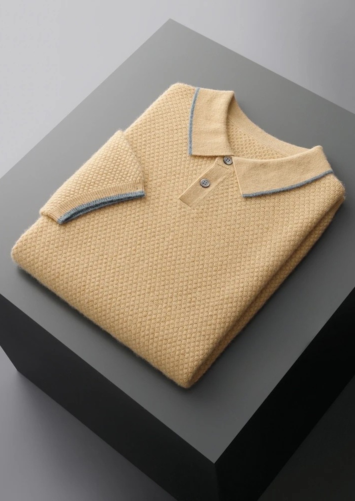 The Heritage Cashmere Two-Tone Polo