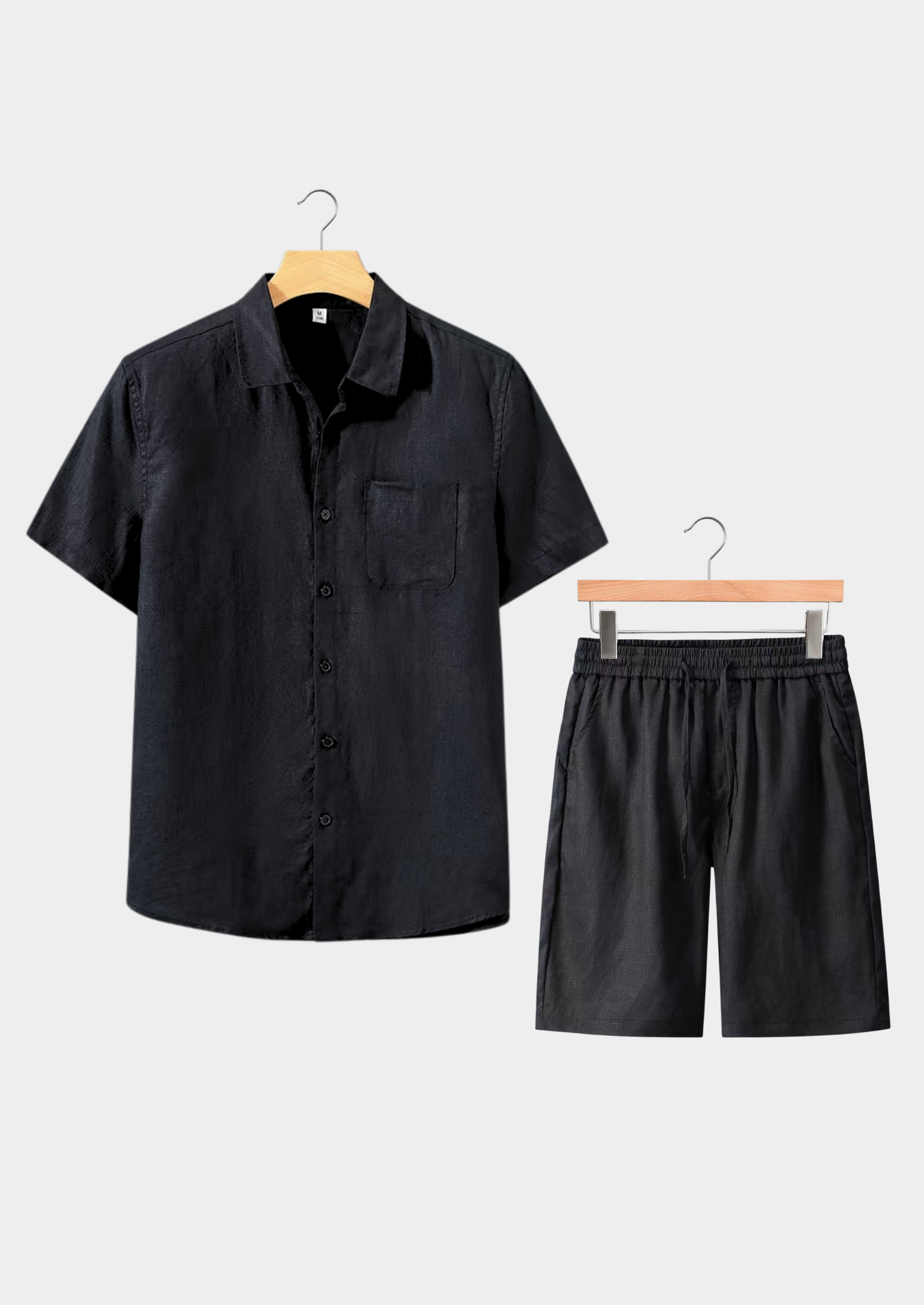 The Estate Dolcevita Shortsleeve Summer Set - Black