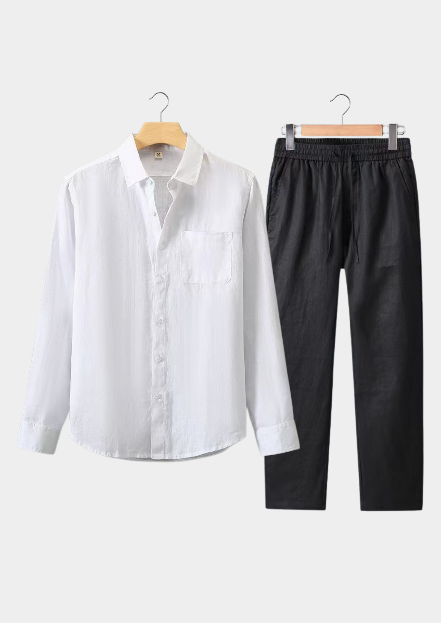 The Estate Dolcevita Longsleeve Summer Set - White/Black