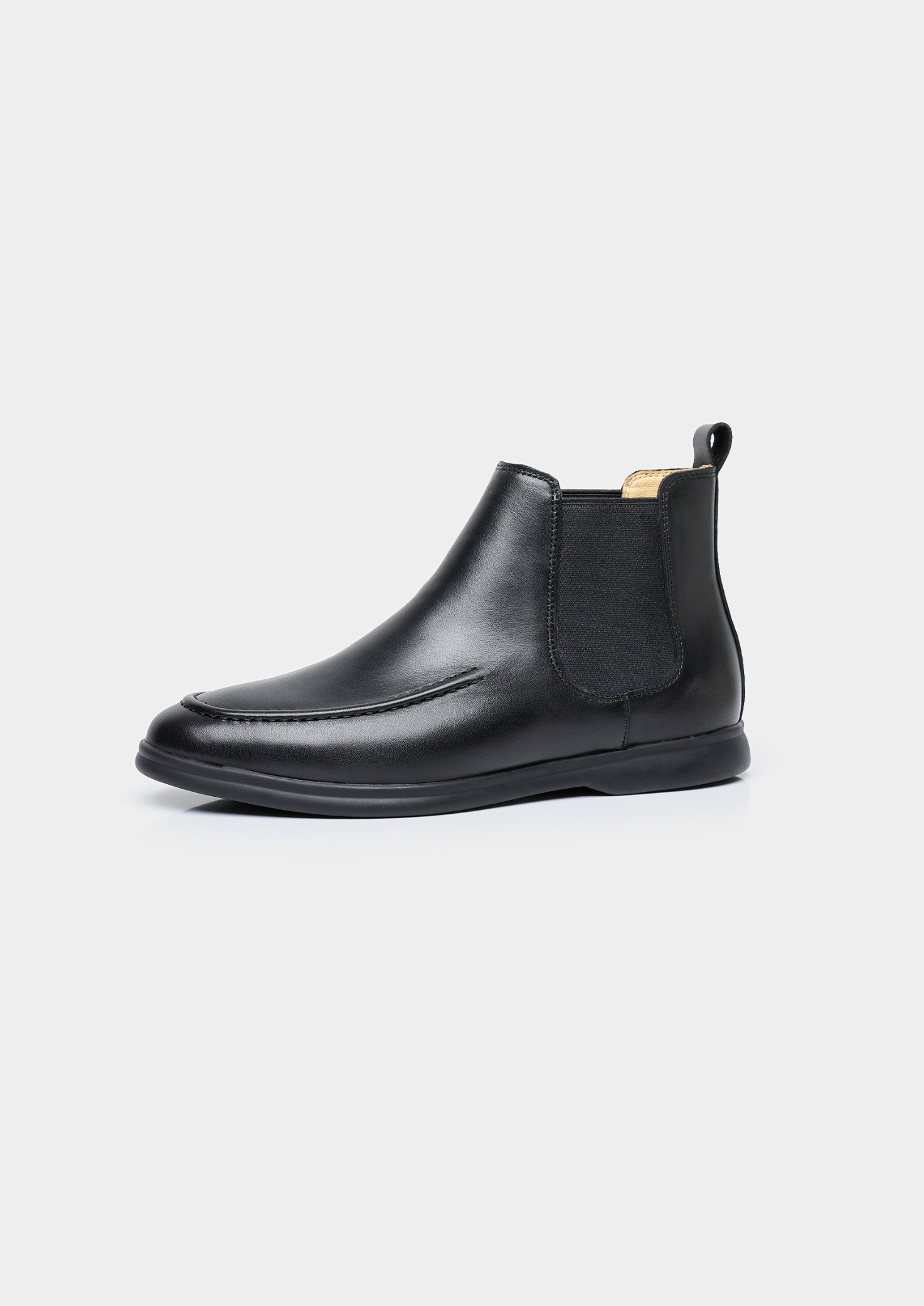 SVARTA CHELSEA BOOTS I LÄDER