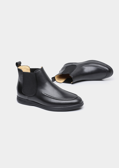 SVARTA CHELSEA BOOTS I LÄDER